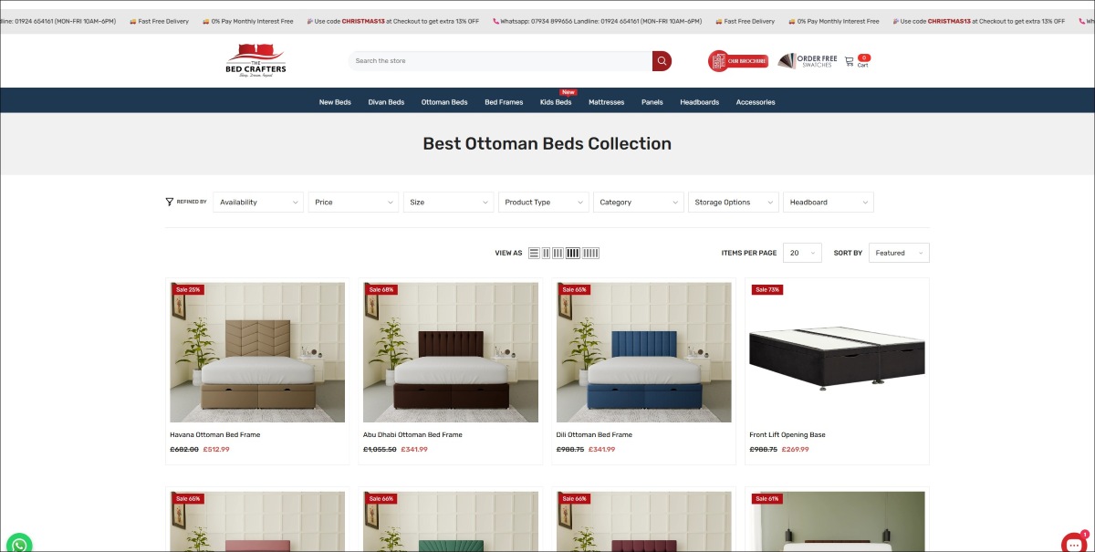 the bed crafters home page